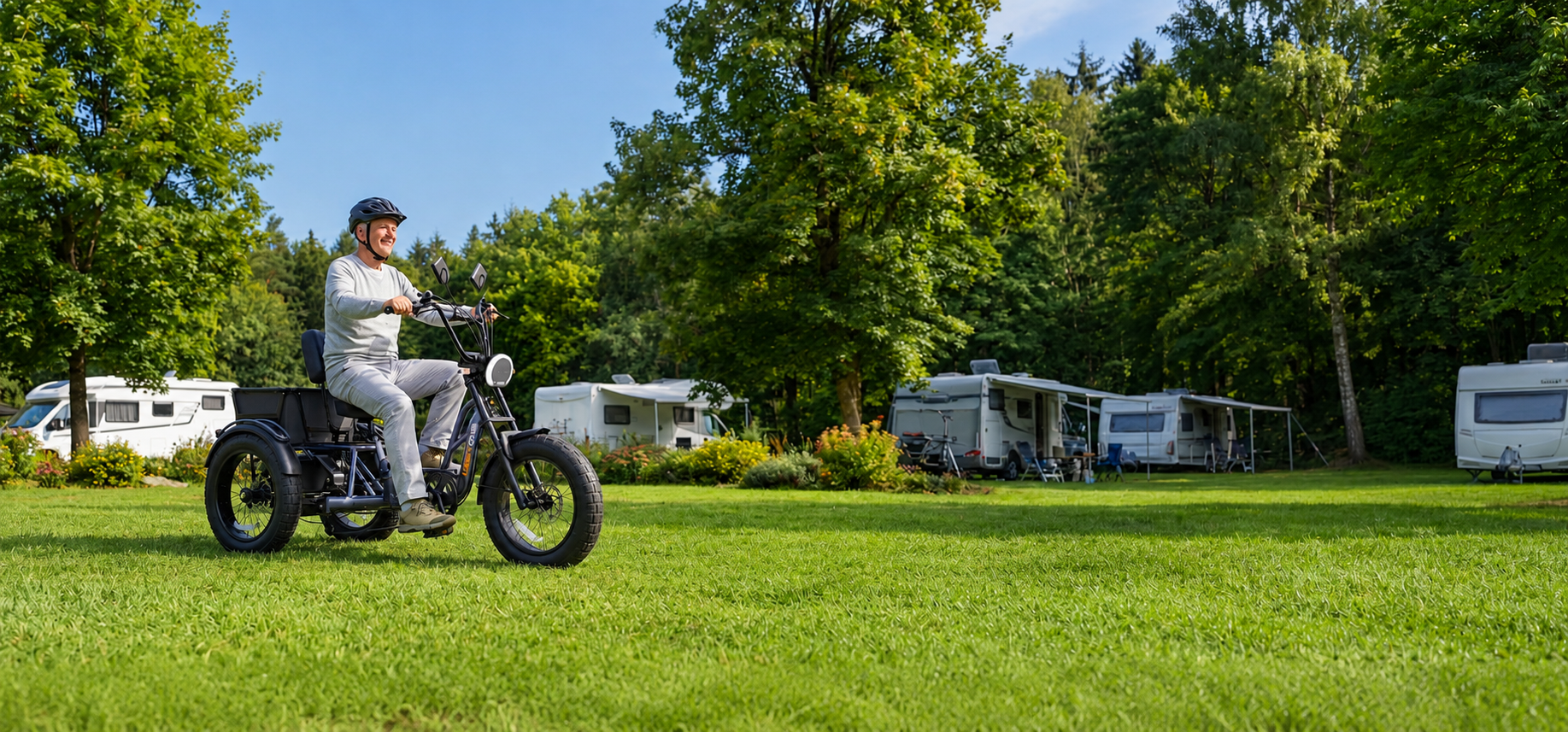 Meet One trike at a campsite